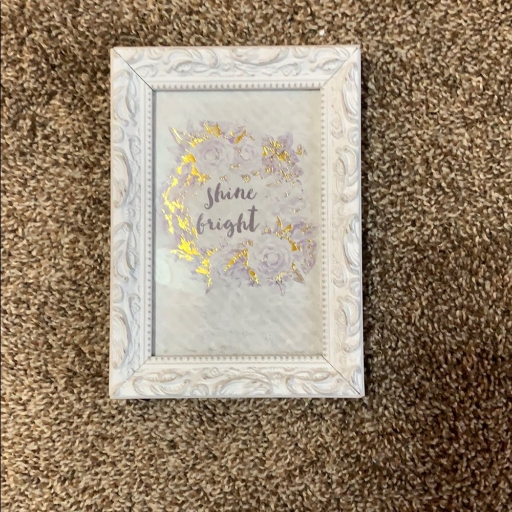 NEW White 4x6  Standing Picture Frame